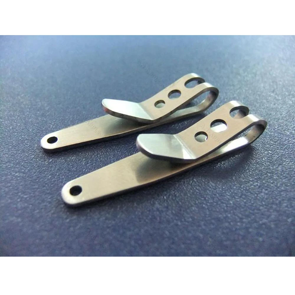 

5PCS EDC Gear Mini Portable Pocket Clip For keychain Flashlight Knife Cash Clip