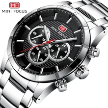^^Best Offers MINI FOCUS Men's Business Quartz Watches 2019 New Army Waterproof Chronograph Wristwatch Man Relogios Clock 0170G Silver black ^^Best Offers MINI FOCUS Men's Business Quartz Watches 2019 New Army Waterproof Chronograph Wristwatch Man Relogios Clock 0170G Silver black
