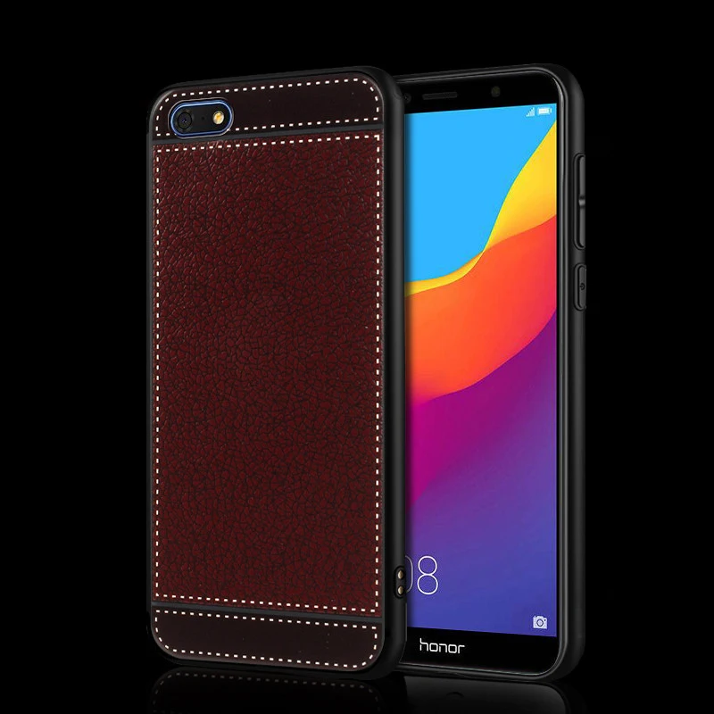 Чехол для Huawei Y5 2018 кожаный чехол с двумя sim картами 5 45 дюймов мягкий черный