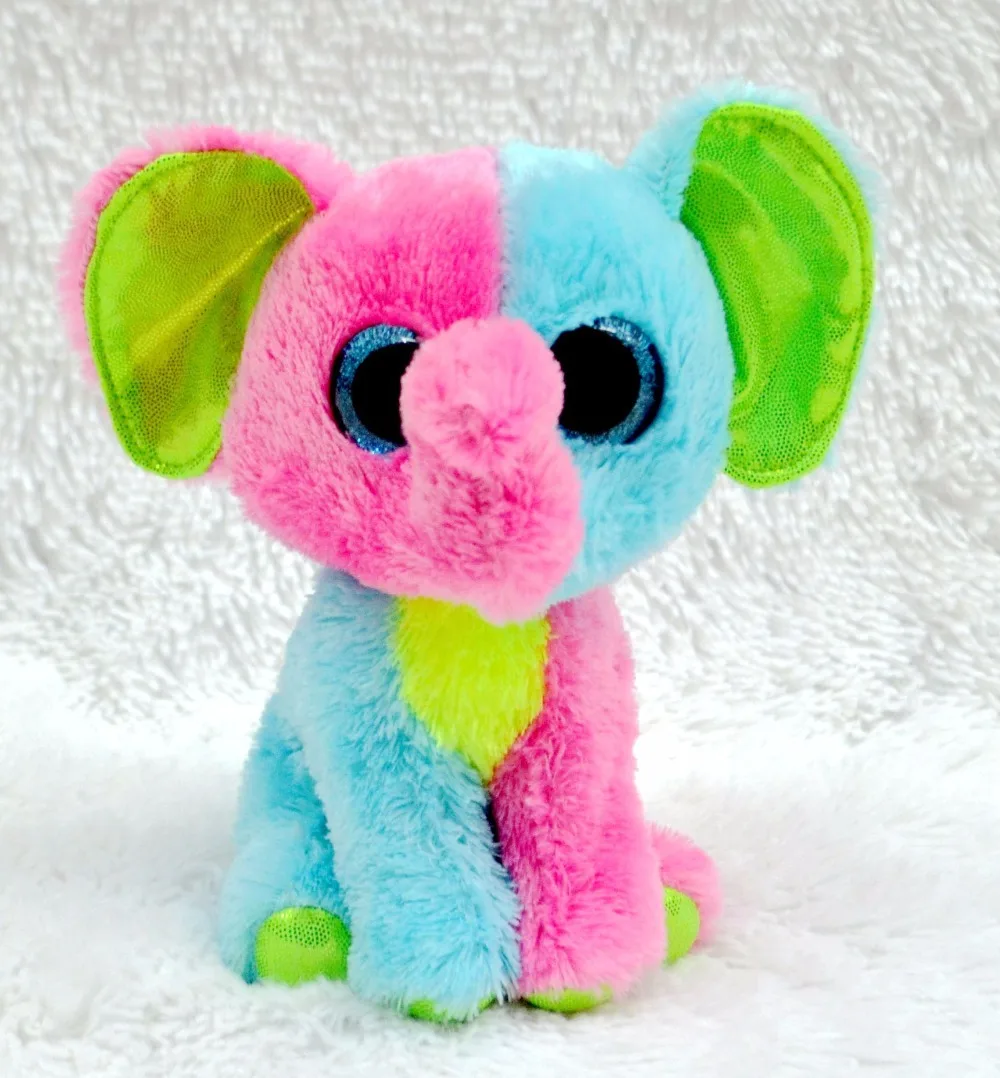 new TY Beanie Boos big eyes Elephant unicorn Stuffed Plush Animals one
