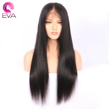 Eva Hair 180% Density 360 Lace Frontal Wigs Pre Plucked With Baby Hair Brazilian Remy Straight Human Hair Wigs For Black Women