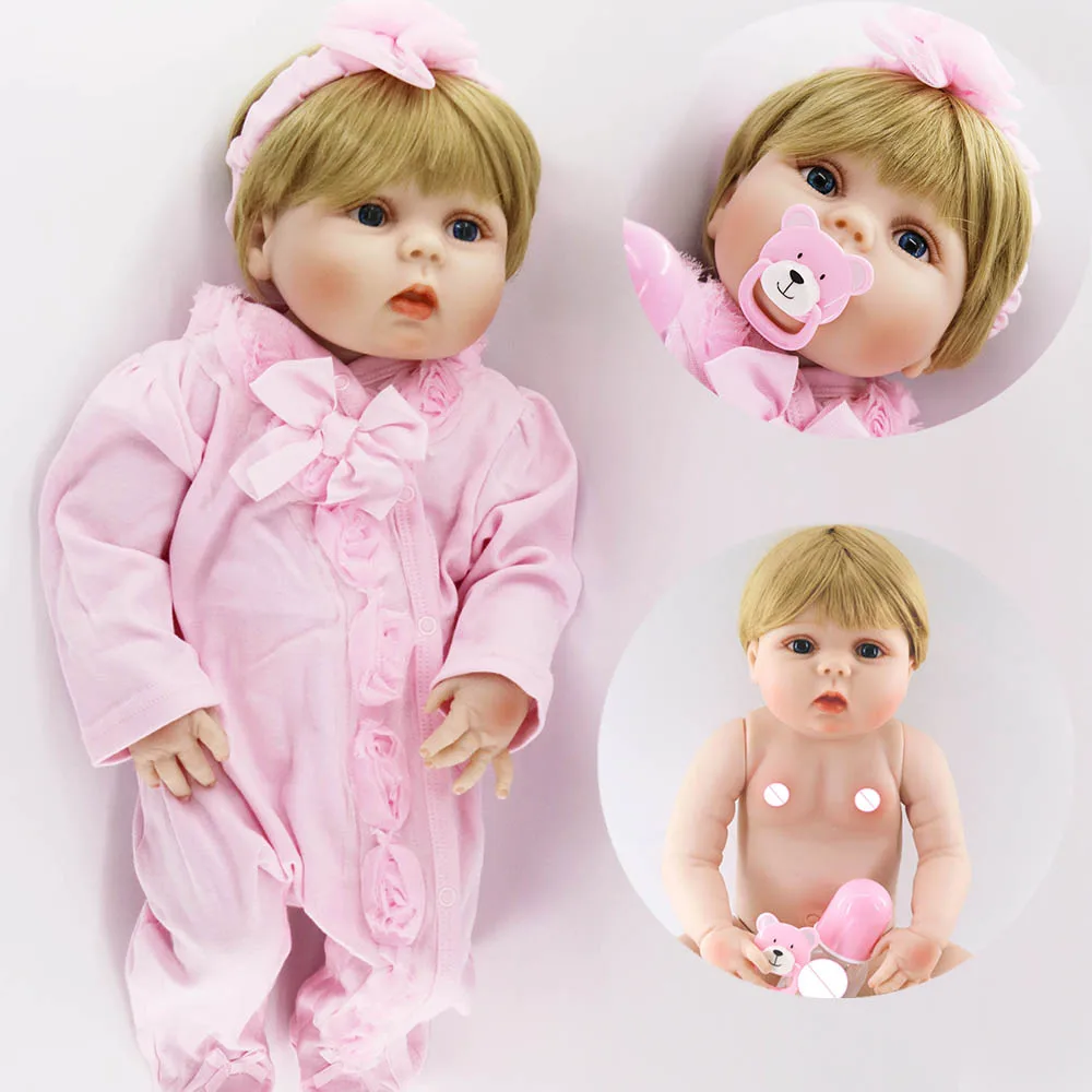 Оригинальные куклы NPK reborn 57 см полностью силиконовые baby doll новорожденная девочка