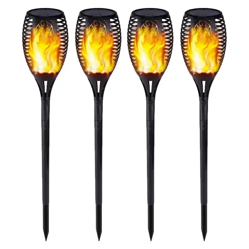 

33LED Soft Light Control Solar Flame Light Dance Flame Design Outdoor Waterproof Garden Torch Lamp for Courtyard Garden Balcony