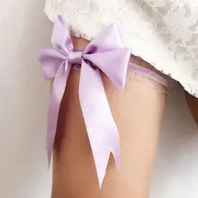 Сексуальный кружевной с бантом Набор подвязок для невесты Свадебные аксессуары Пояс для ног Женский Белый Розовый Синий Зеленый