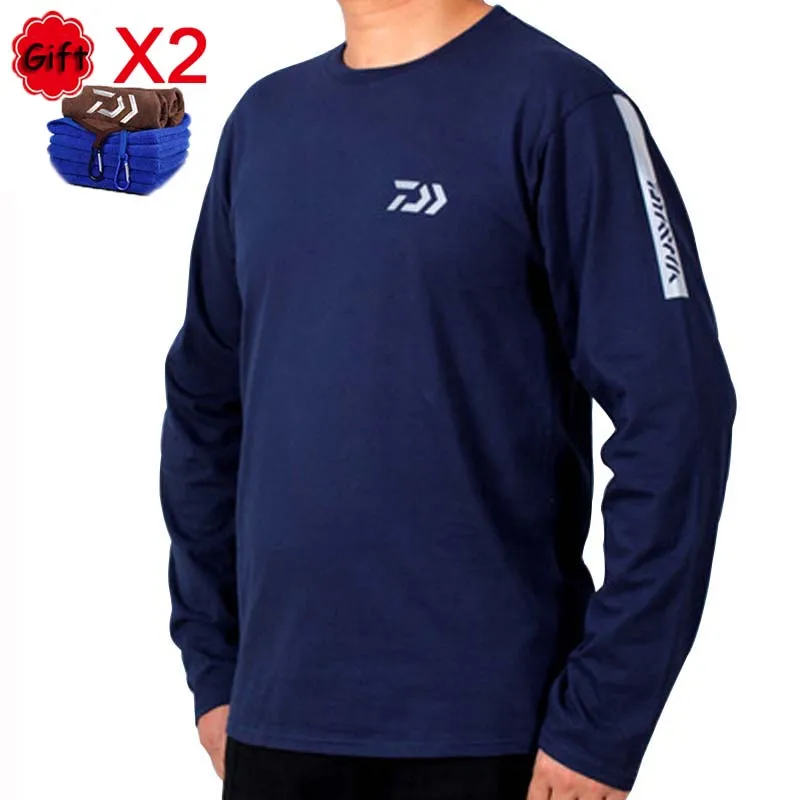 

Men Fishing Clothing Outdoor Sports Breathable T Shirt Cotton Long Sleeve Fishing Jersey Spring Summer Fishing Camping Clothes