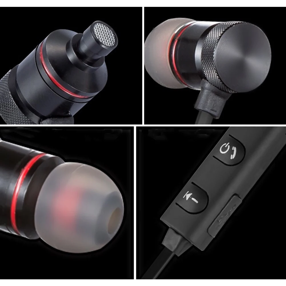 Магнитные Bluetooth наушники спортивные беспроводные бинауральные 3D звуковой эффект гарнитуры вызова прослушивания музыки
