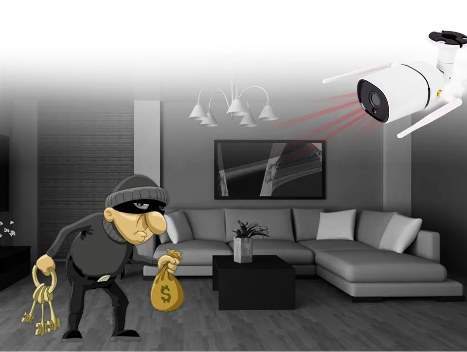 Водонепроницаемая IP камера PENGBO 1 МП 2 проводная беспроводная Wi Fi HD1080P H.264 ИК Nignt Vision