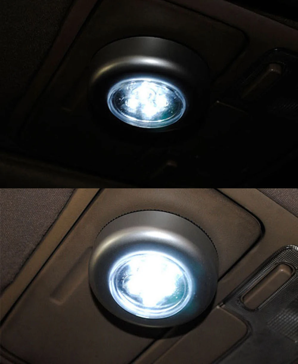 HTB1qc0DjnqWBKNjSZFAq6ynSpXaT LED Wireless Stick-on Tap Light Cordless Touch Lamp Indoor Outdoor for Closets Storage Rooms Car ( Batteries Not Included ) Mallzona