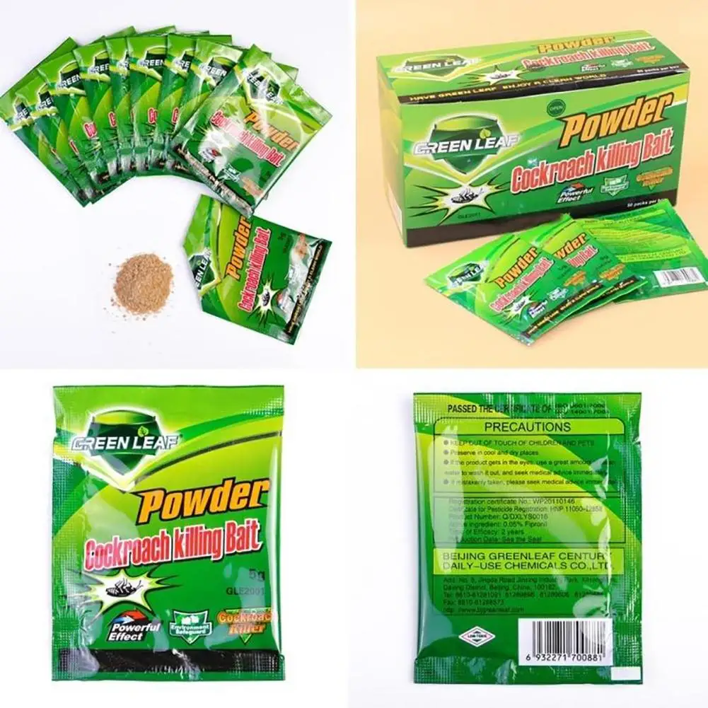 

5Pcs Powerful Cockroach Killer Insecticidal Powder Pest Control Roach Remover