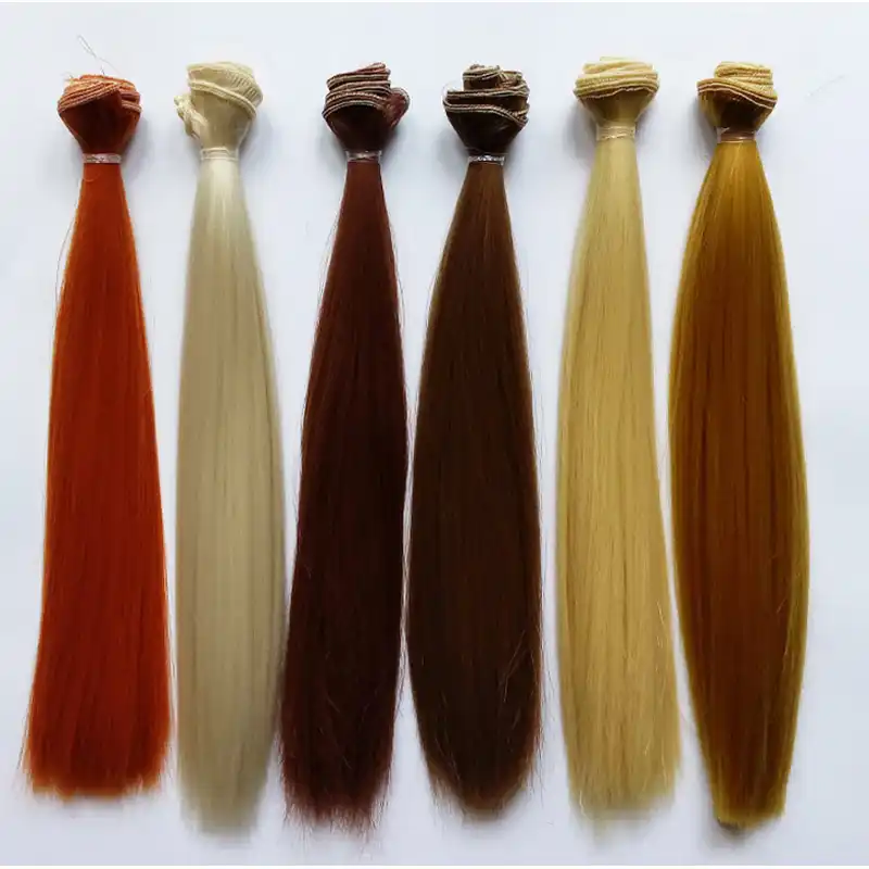 1pcs Retail Straight Doll Hair Natural Colors Brown Blond Diy Bjd