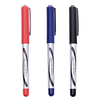 

6 pcs/lot Classic Roller TIp Pen Wholesale 3 Color Gel Pens Liquid Ink Office Accessories School Supplies Canetas Escolar