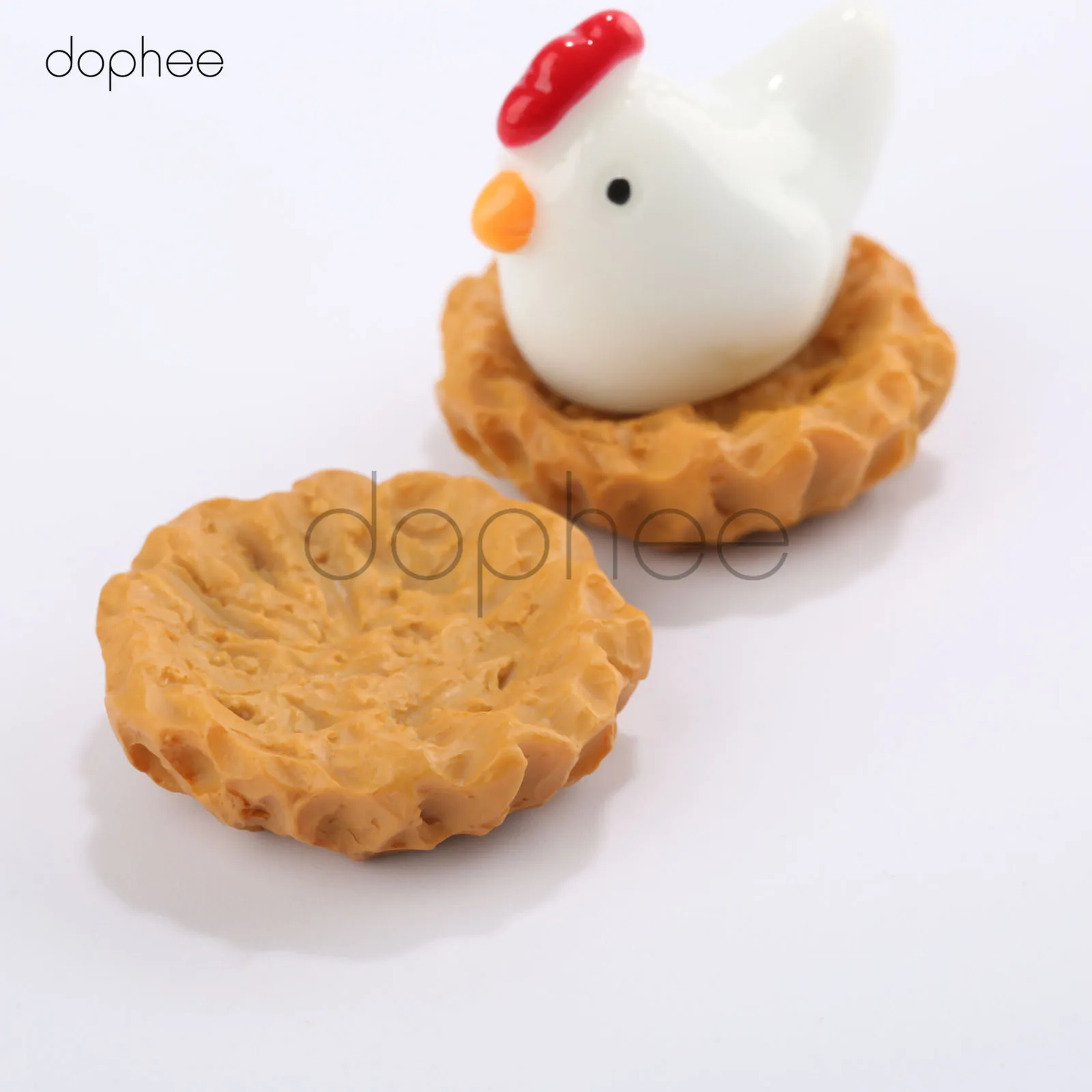 

dophee 5pcs Miniature Hen Resine Chicken Coop Hen Craft Micro Landscaping Decor Home Landschaft Decoration DIY Accessories
