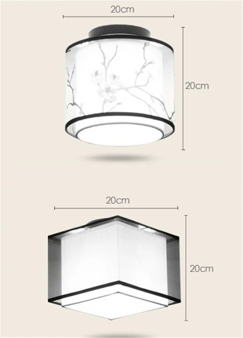 Lâmpada do Teto Luzes de Teto Decoração para Casa Estilo Tradicional Chinês Corredor Quarto Led Tecido Abajur Sala Estar Luminárias 2 High Quality Luzes e Iluminação