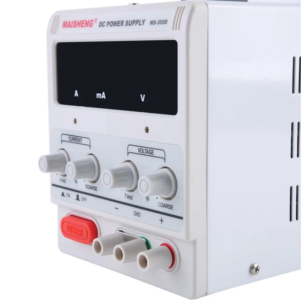 

5A 0-30V Adjustable Steady DC Power Supply Precision Variable Digital With Clip for Test Repair Centers School Lab EU AU Plug