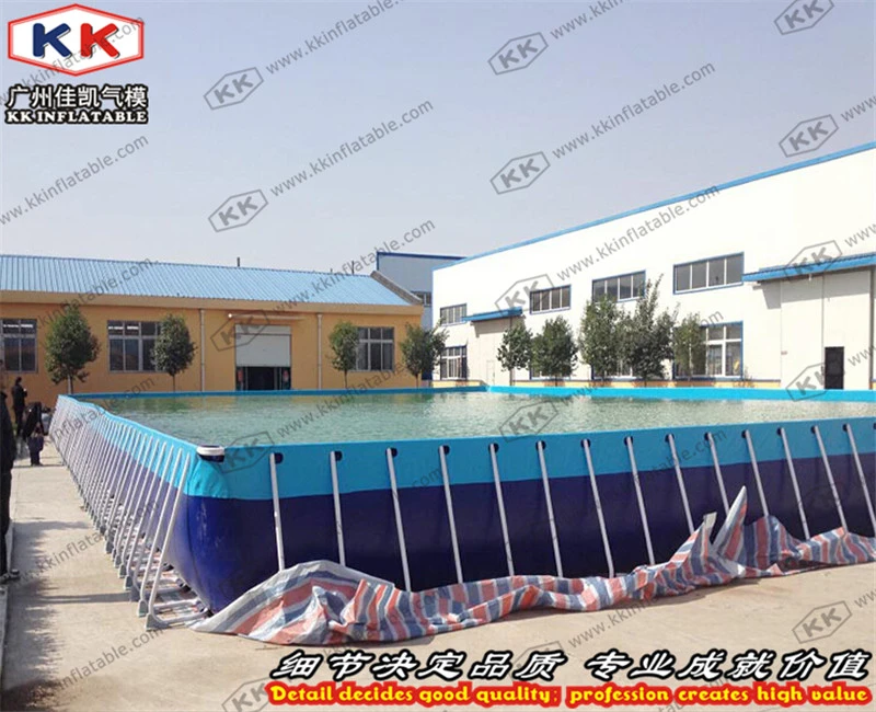 Metal Frame Square Blue Inflatable Swimming Pool, Inflatable Water Pool,  Plastic Swimming Pool - Inflatable Toys - AliExpress