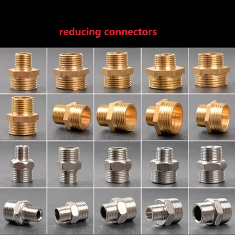 

Hose Fitting Straight Reducing Connectors 1"to3/4" 1/2"to1/4" Male Thread Joint Copper Stainless Steel Change Coupler Adapter