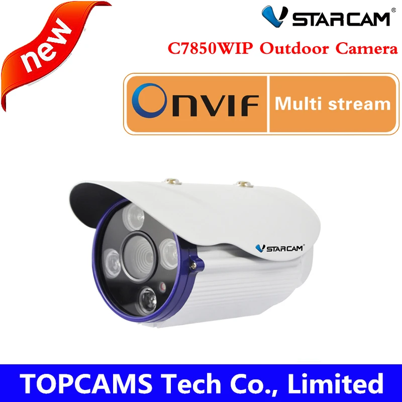 

Free shipping VSTARCAM IR 50m wireless camera C7850WIP MegaPixel PNP 720P IR-CUT Outdoor Infrared waterproof Onvif IP camera