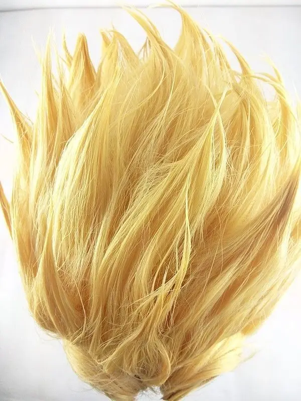 JoJo's Bizarre Adventure Giorno Giovanna Golden Braid Styled Synthetic Cosplay Costume Wigs Hair + Wig Cap anime cosplay