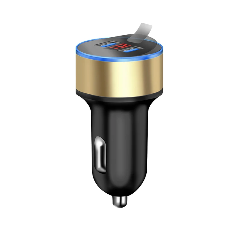 AMEEC Mini Car Charger 5V 2.1A + 1A Dual USB Car-Charging Mobile Phone Charger In Car With Retail Package Auto Charger (13)