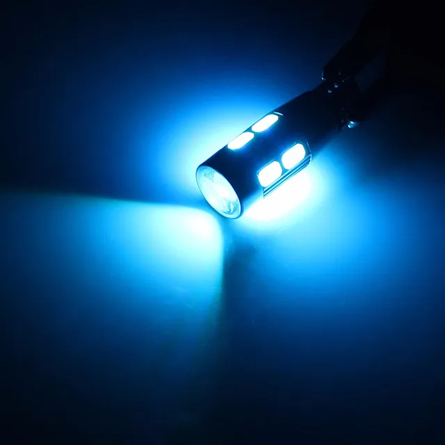 2PCS samochód stylizacja samochodu Auto LED T10 CANBUS 194 W5W 10 SMD 5630 LED Żarówka nie błąd LED światło parking T10 LED samochodowe światło boczne -