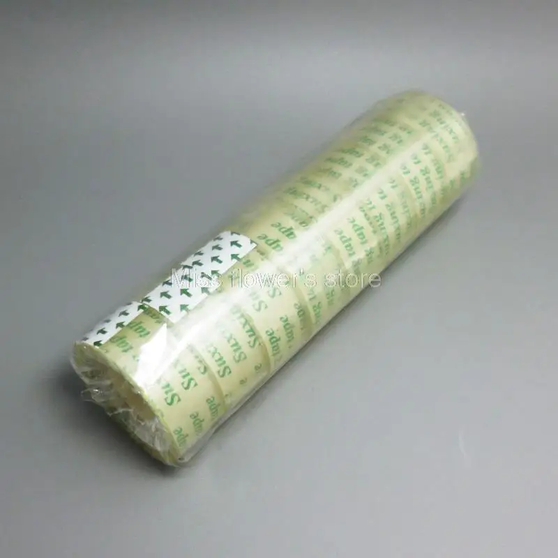 

8 Rolls Samll Clear Stationery Adhesive Tape Crystal Sellotape 1.8cm x 12m For Balloon Fixing