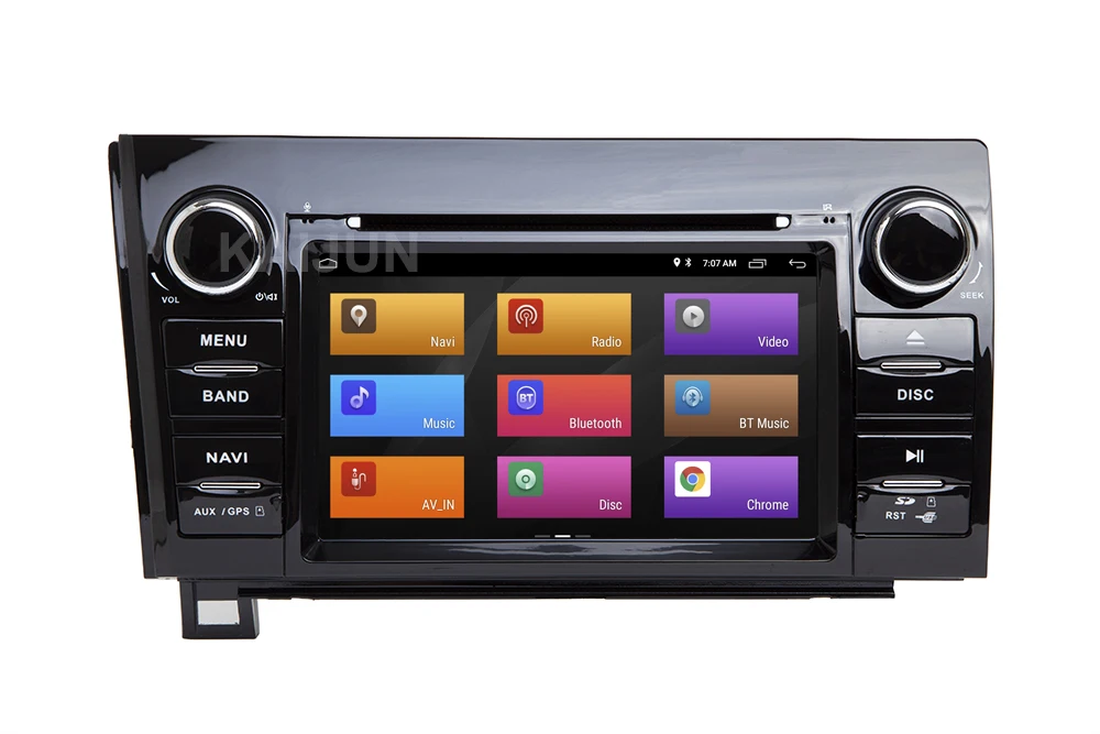 Best Android 9.0 Car DVD Player for Toyota Tundra 2007-2015 Sequoia with Radio WiFi Bluetooth GPS 7