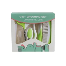 7 шт./компл. новорожденные дети ножницы для стрижки когтей безопасное вспомогательное устройство для здоровья набор для ухода за зубами для аппаратного маникюра волос термометр кусачки для ногтей, инструменты для ухода за глазами для маленьких