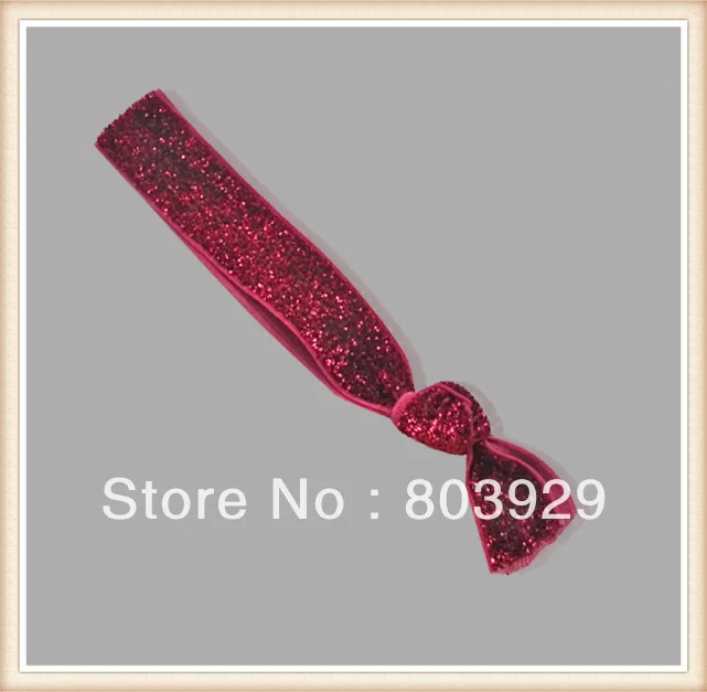 5 8 Stretch Metallic Velvet Ribbon Hair Tie