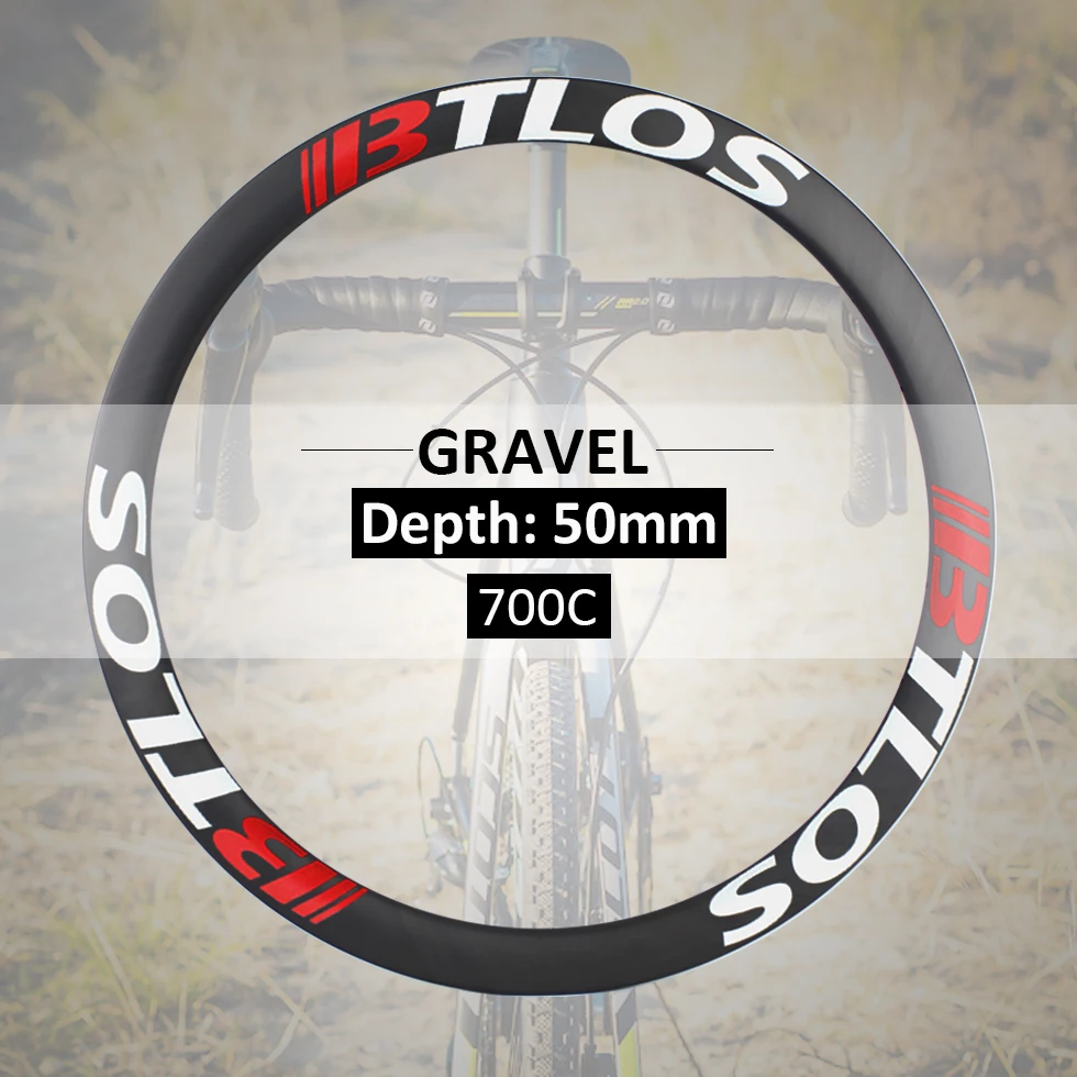 

gravel carbon hoops disc road wheels Cyclocross 50mm depth carbon rims - GX50