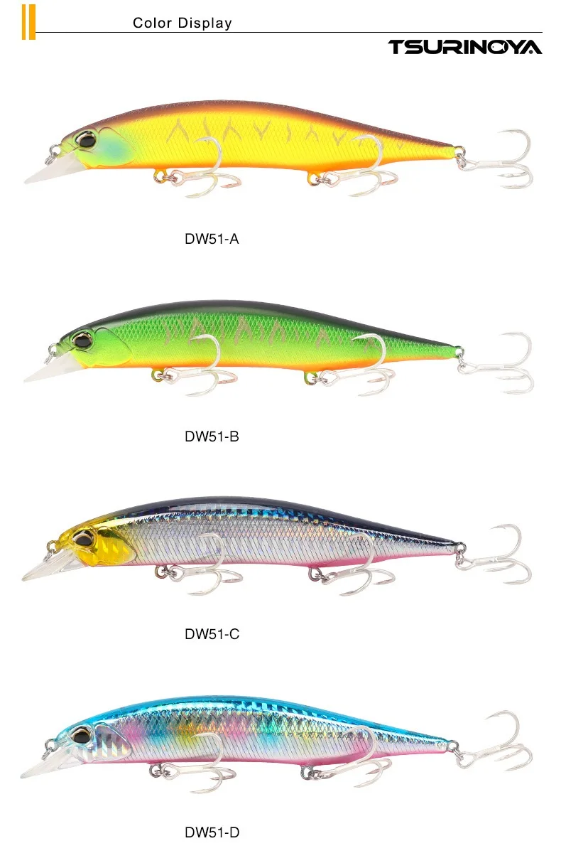TSURINOYA Suspend Minnow рыболовные приманки 19,5 г/12 см подвесная приманка плавающая приманка 0-1,5 м приманка для морского окуня