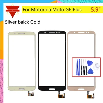 

New Origianl 5.9" touchscteen For Motorola Moto G6 Plus XT1926 Touch Screen Digitizer Front Glass Panel Sensor NO LCD