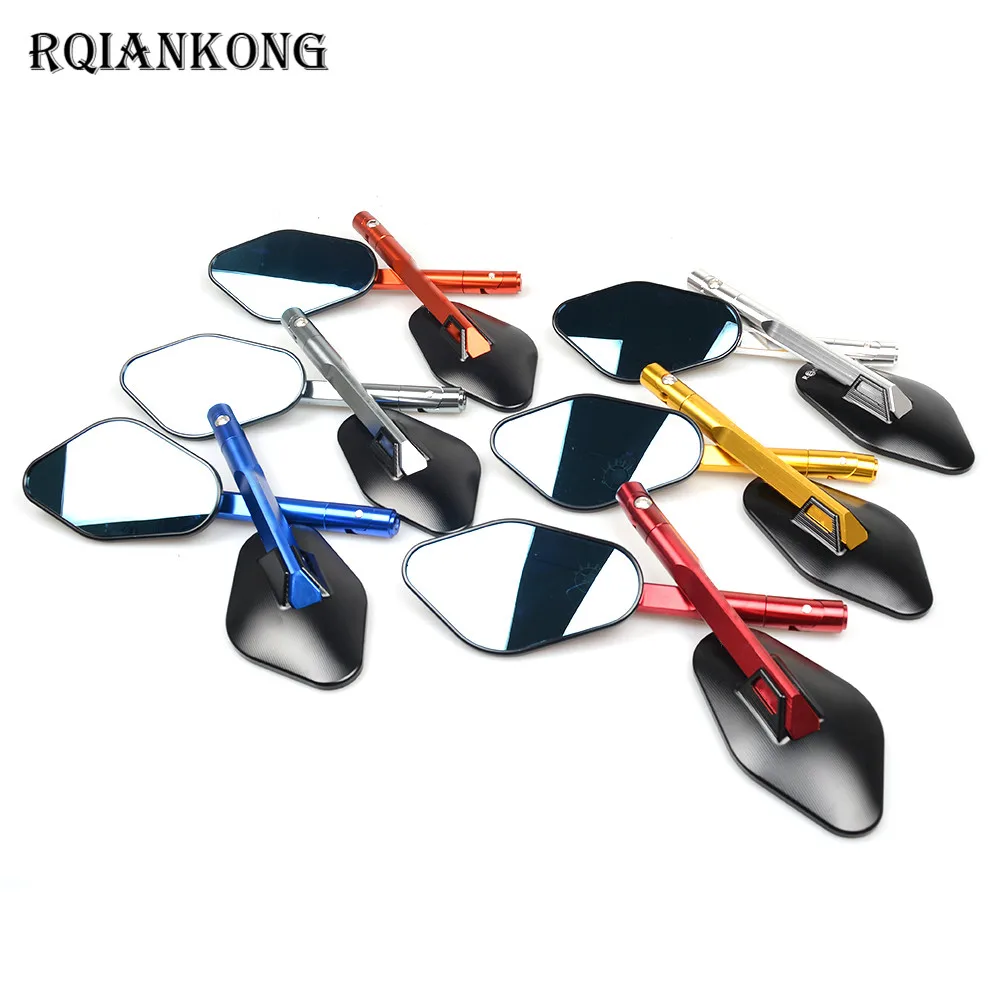CNC Aluminum Paired motorcycle rearview mirrors Universal Side Mirrors FOR Kawasaki Z800 Z1000 SUZUKI GSX R600 R750 650 1000