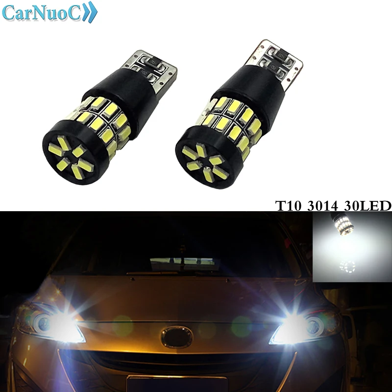 2 шт. светодиодный свет автомобиля W5W T10 Canbus 194 168 парковочный для BMW Audi Volvo toyota Subaru
