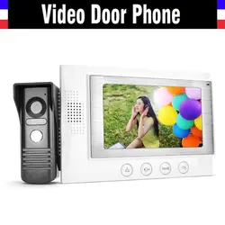 7 "видеодомофон домофон дверной звонок Система видео ИК ночного видения камера домофон дверной звонок Doophone домашние комплекты безопасности