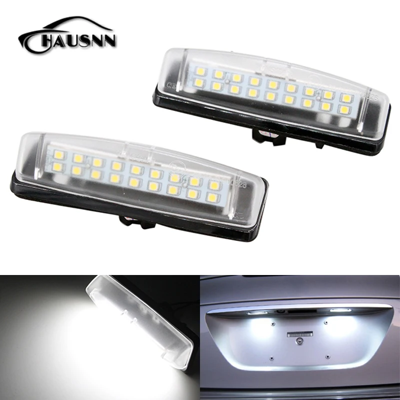 2Pcs/Set HAUSNN LED Number License Plate Light Replacement for Toyota