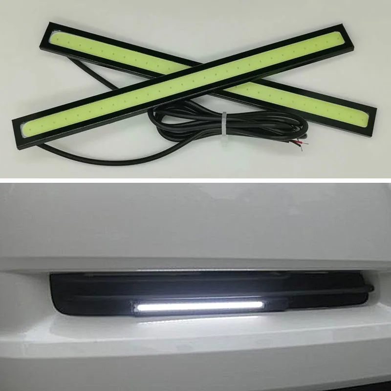 

1pcs High Quality Universal Car Day Light 17cm LED COB DRL White Blue Red Yellow Pink Auto Daytime Running Light Car Lamp
