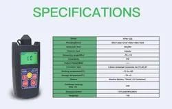 6 волн волоконно-оптический измеритель мощности KPM-22E-70 ~ + 10 дБм OPM кабельный тестер с 2,5 мм универсальный адаптер