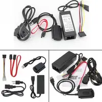 hdd כונן USB 2.0 ל IDE SATA 2.5 3.5 3 ב 1 כונן קשיח HD HDD ממיר מתאם כסף אביזרים כבלים (3)