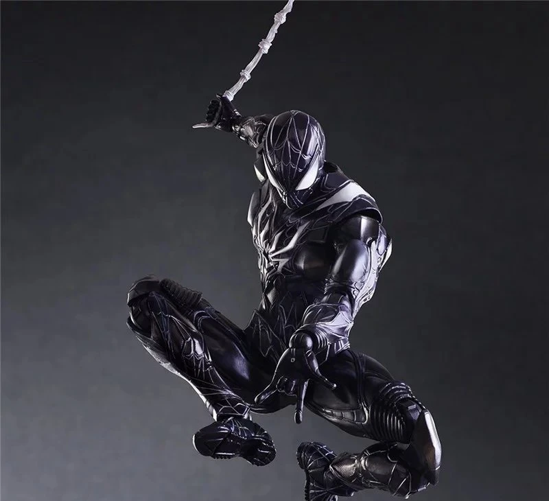 Play Arts Spider Hero Blue Ver Venom PA Secret Wars Питер Паркер 27 см ПВХ экшн фигурка Kai Figure|Игровые