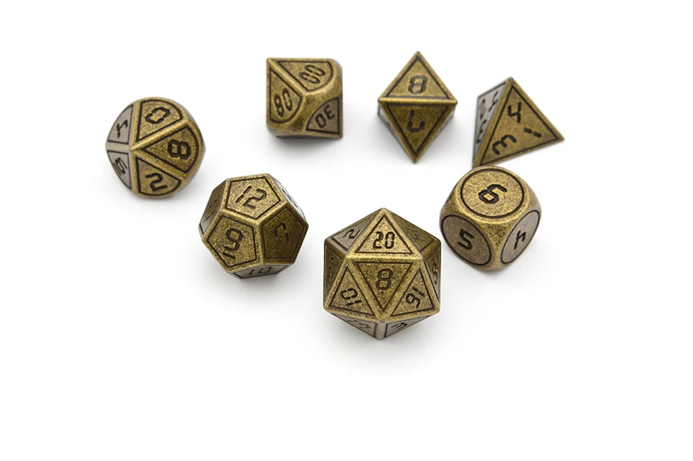 Многогранные металлические игральные кубики со черные, на шнурке чехол D4 D6 D8 D10 D % D12 D20 для Подземелья и Драконы ролевые игры в кости
