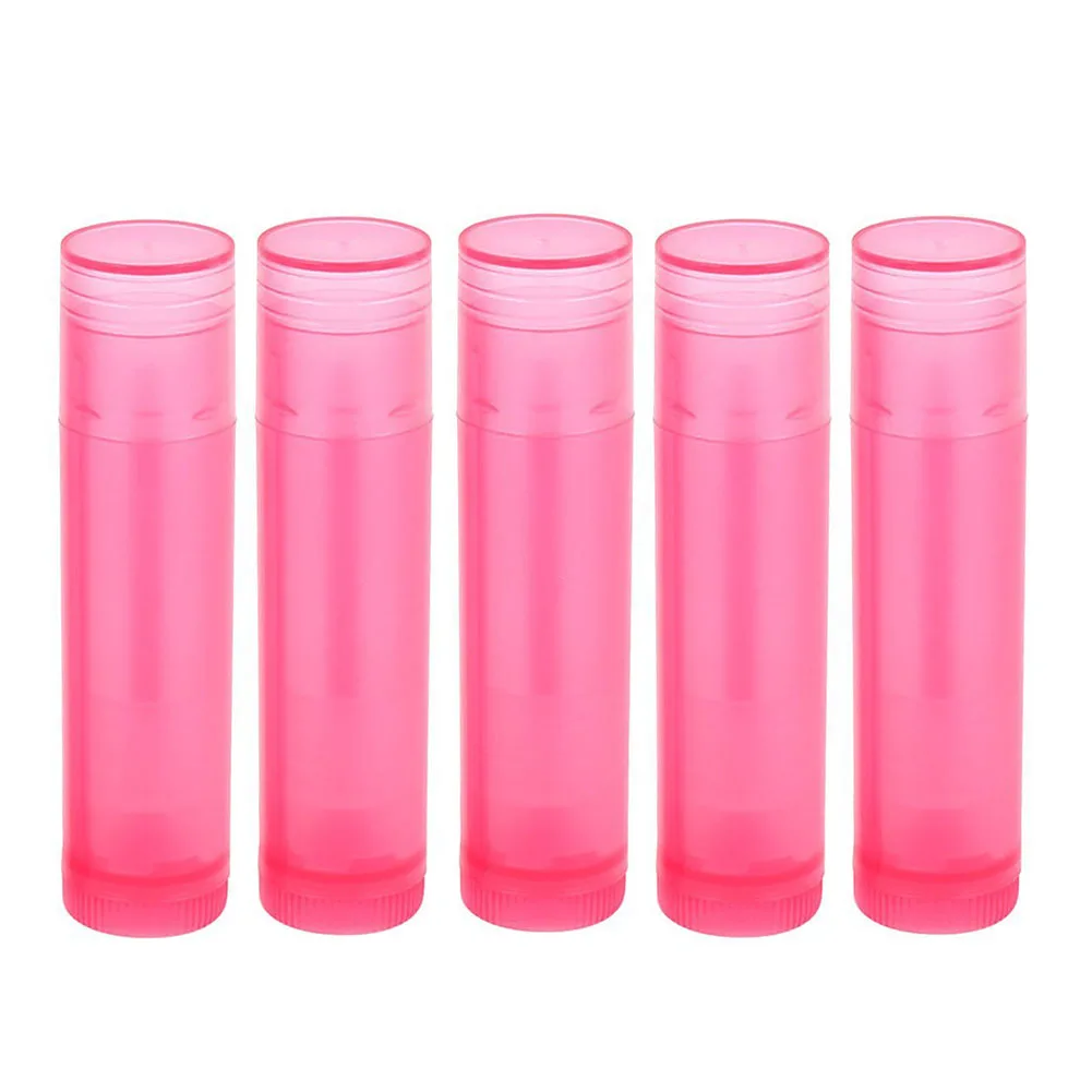 Plastic Empty DIY Lip Balm Tube Lipstick Container Cosmetic Case 5pcsin Lip Balm from Beauty