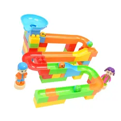 Шт. 60 шт. пластик DIY строительные блоки мрамор Run игрушка, дети интеллект развивающие игрушки, подарок на день рождения