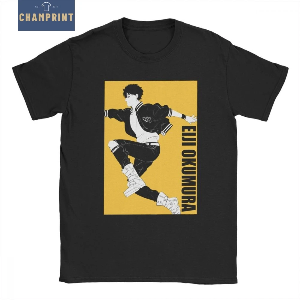 

Eiji Okumura Run Banana Fish T-Shirts Men Anime Manga Ash Awesome Cotton Tee Shirt O Neck Short Sleeve T Shirts Birthday