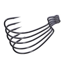 10 шт./лот Высокоуглеродистая сталь рыболовные крючки несколько спецификаций приманка на крючок червь Pesca для мягкой приманки снасти Аксессуары