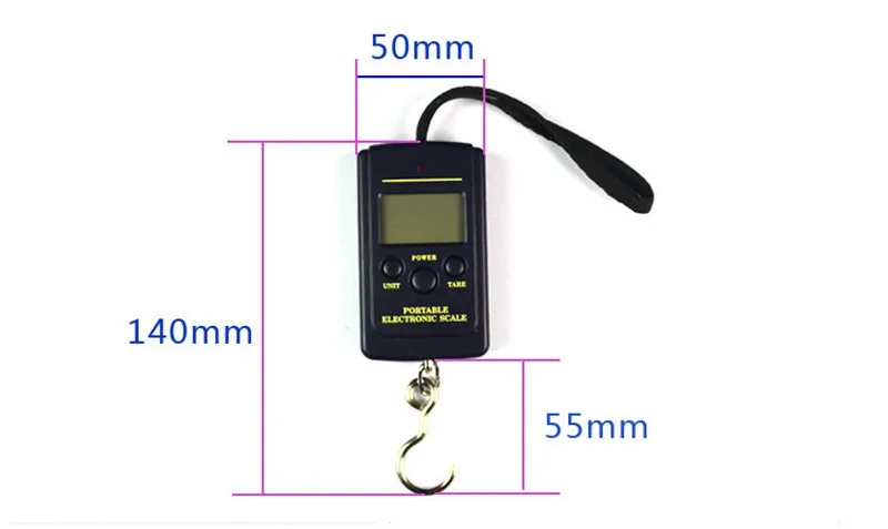 Mini Tragbare Elektronische Digitale Angeln Skala 40 kg 10g 10 kg 5g Reisegepäck Waage Fisch Werkzeug Heißer Verkauf