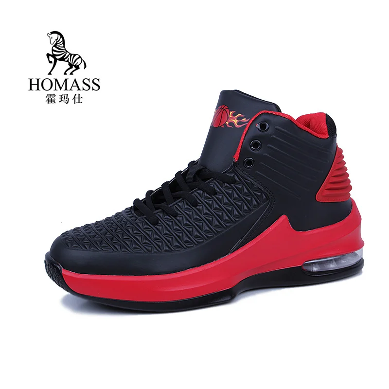 

Man Basketball Shoes Black White High Top Sneakers for Men Trainer Shoes NonSlip Basketball Boots Jordan Retro Basket Zapatillas