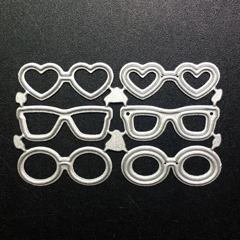 

SCD844 Sunglasses Metal Cutting Dies For Scrapbooking Stencils DIY Album Cards Decoration Embossing Folder Die Cuts Tool New