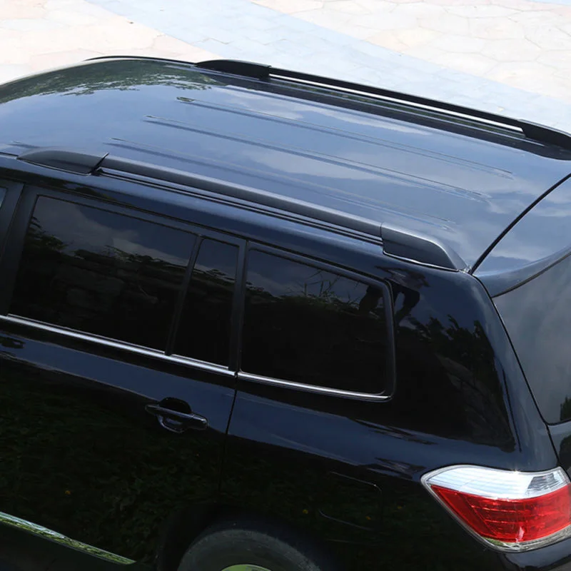 Стойка для багажника на крыше Торцевая крышка 4 шт черный для Toyota Highlander XU40 2008-2013