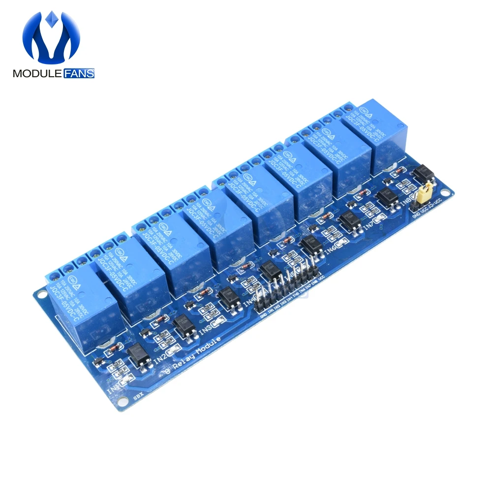 Модуль реле 8 каналов для Arduino 5 В макс. 10 А 250 30 в перем. Тока|relay module|dc dcboard module |