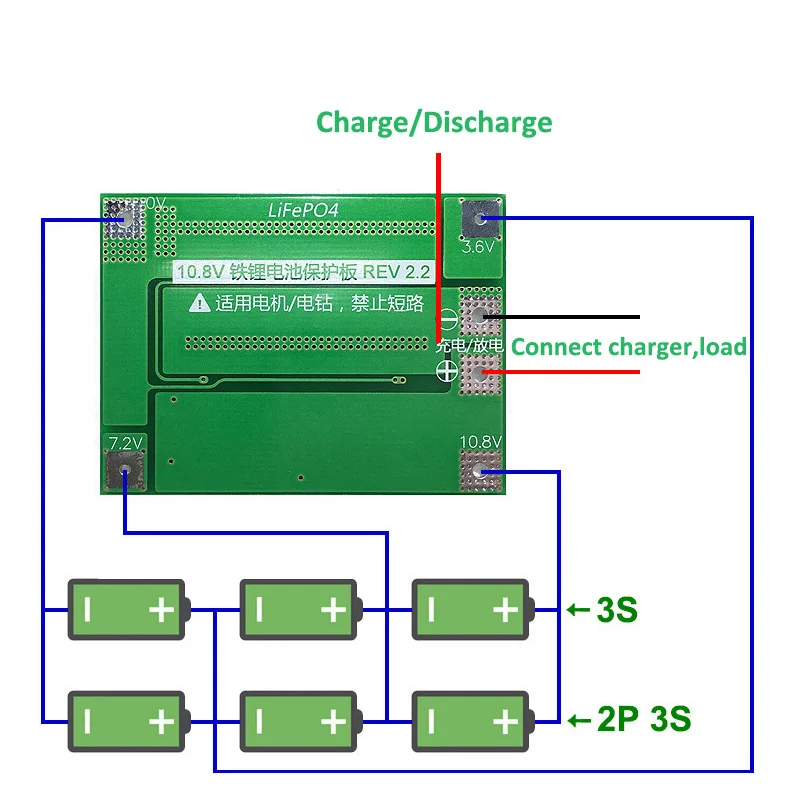 2 шт. 3 S 40A Утюг литиевая Батарея Зарядное устройство защиты доска с Balance 9,6 В 10,8 В Lipo PCB модуля ячейки BMS для буровых двигателей